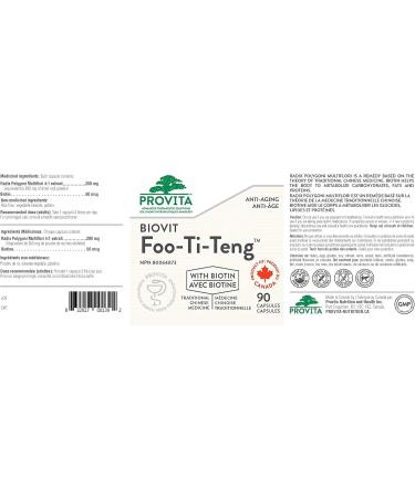 Biovit Foo-Ti-Teng by Provita Nutrition (Canadian Made) 90 Capsules - Buy Online on GoSupps.com