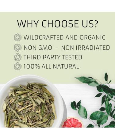 Evergreen Herbs Olive Leaves, Hoja De Olivo, Wildcrafted 4 oz. (113 Grams) Resealable Pouch to Ensure Freshness! - Buy Online on GoSupps.com