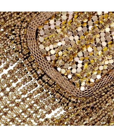 Beaded Crystal Shoulder Patches Fringe Tassel Epaulets 2-Piece Set (Gold) - Buy Online on GoSupps.com