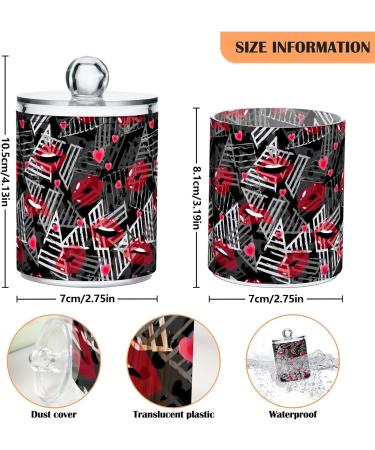 Buy Gairing Q Tip Spender Lips - 4 Pack Abstract Print | Stylish Bathroom Accessories - Buy Online on GoSupps.com
