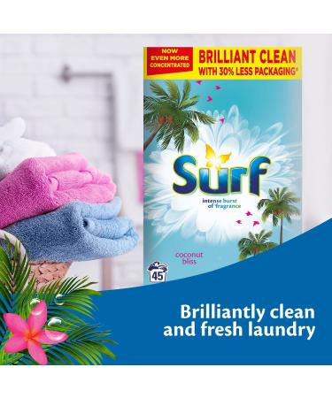 Surf Coconut Bliss Laundry Powder 2.25 kg - Gentle Coconut Scent - 1 Pack - Buy Online on GoSupps.com