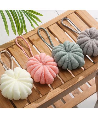 Nipogear Bath Sponge - 2 Pack Large Brown Bath Balls | Soft & Luxurious Bath Flower Balls for Ultimate Relaxation - Buy Online on GoSupps.com