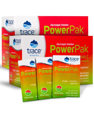 Trace Minerals – Power Pak (Watermelon) | Electrolyte Powder Packets with Vitamin C & Zinc | Powerful Hydration, Immune, Stamina & Energy Support with Essential Vitamins & Minerals (30 Packets)… (2)