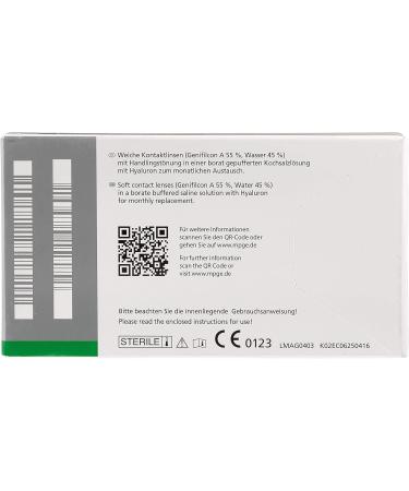 Ecco Silicone Comfort Monthly Lenses - 6 Pieces | Soft Contact Lenses | BC 8.60mm | DIA 14.20mm | -4.0 Diopters | International Shipping - Buy Online on GoSupps.com