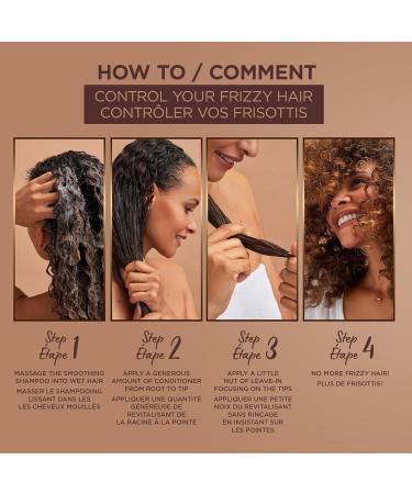 Garnier Whole Blends Smoothing Shampoo for Frizzy Hair with Coconut Oil and Cocoa Butter Extract Paraben-Free 828ml Shampoo 828 ml (Pack of 1) - Buy Online on GoSupps.com