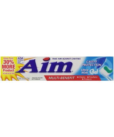 AIM Cavity Protection Gel Toothpaste - 6 oz - Mint by Church & Dwight