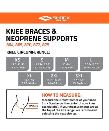 Shock Doctor Knee Support Sleeve - Large Compression Sleeve for Arthritis Pain Relief and Patella Alignment - Includes Gel Buttress - Men & Women (1 Unit) - Buy Online on GoSupps.com