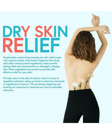 Severely Dry Skin Relief Cream with Cupuacu and Shea Butter - Fragrance-Free Moisturizer for Body and Face - 8 Oz - Buy Online on GoSupps.com
