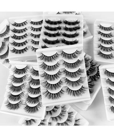 fdsmall False Eyelashes 8D Curl Wispy Long Lashes Fluffy Natural Look False Eyelashes 15 MM Faux Mink Lashes Soft Reusable Eye Lashes 5 Pairs (G5-4) - Buy Online on GoSupps.com