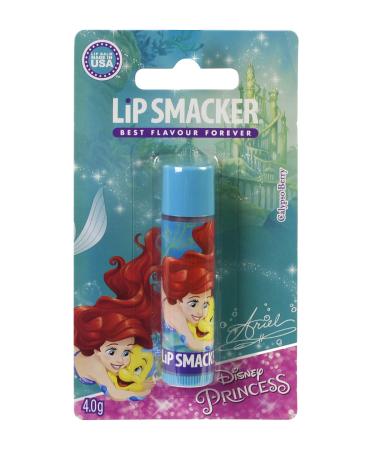 Lip Smacker - Disney Princess Collection - Lip Balm for Kids - Lip Smacker Disney Ariel Single Balm - Calypso Berry Flavour Calypso Berry 4 g (Pack of 1)