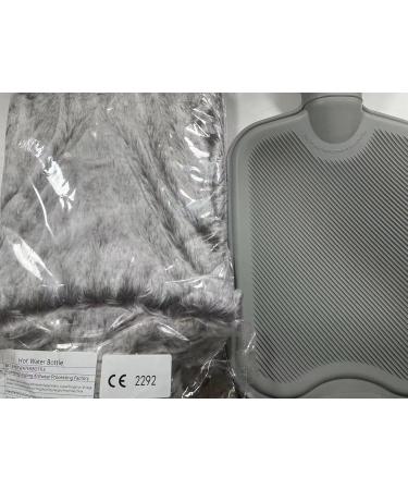 BOLEi 2L Hot Water Bottle with Luxury Faux Fur Cover - Leakproof & Large | Ideal for Pain Relief & Warmth | Brown - Buy Online on GoSupps.com