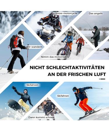 Zenuta Waterproof Ski Gloves for Men & Women - Warm Winter Gloves with 5-Finger Touchscreen & Bicycle Use - Perfect for Cold Weather Activities - Buy Online on GoSupps.com