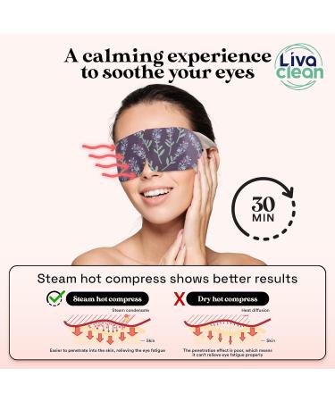 LivaClean 24 CT Steam Eye Mask for Dry Eyes - Mix Scented Masks - Eye Steam Mask Self-Heating Eye Mask for Sleeping - Heat Eye Mask for Dry Eye - Disposable Eye Mask Warm Eye Warmer Heated Eye Mask - Buy Online on GoSupps.com