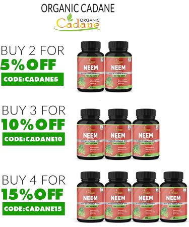 Neem Leaves Powder Capsules 2250mg with Tulsi Guduchi | Immune & Liver Support | Non-GMO Vegan | Skin Health & Antioxidants - Buy Online on GoSupps.com