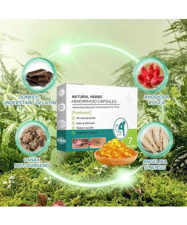 Natural Herbal Strength Hemorrhoid Capsules Hemorrhoid Relief Capsules Hemorrhoid Treatment Rapid Helps Relieve Itching Burning (3boxes) - Buy Online on GoSupps.com