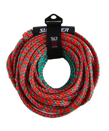 Swonder 2-Section Tow Ropes for Tubing, 1-4 Rider 60FT Ropes for Towable Tubes
