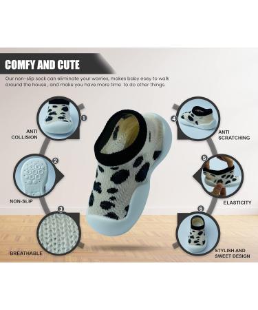 Dookeh Baby Shoes Soft Sole Sneakers 9-12 Months - Leopard Print | Toddler Infant Boys Girls First Walking Shoes - Buy Online on GoSupps.com