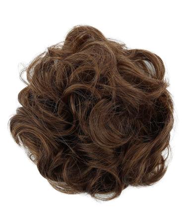 CAISHA by PRETTYSHOP Messy Scrunchie Bun Voluminous Wavy Hairpiece Heat-resistant Synthetic Fibres Brown Mix G26A L brown mix #4/30 G26AL