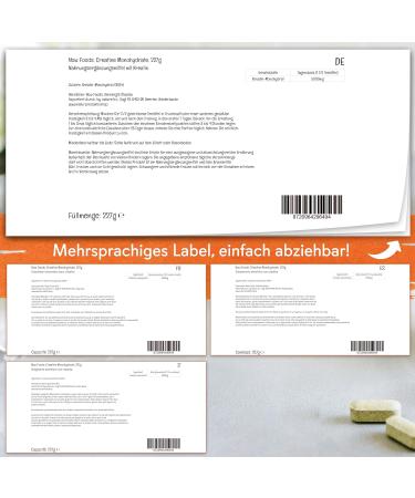 NOW Foods Creatine Monohydrate 5000mg Vegan Powder - 600g Gluten-Free Non-GMO Laboratory Tested - Buy Online on GoSupps.com