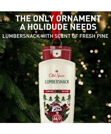 Old Spice Body Wash for Men, Holidudes Holiday Edition, 24/7 Holiday Freshness, Lasting Scent and Rich Lather, Stocking Stuffer, Lumbersnack with Fresh Pine Scent, 16 oz Lumbersnack with Fresh Pine 16 Fl Oz (Pack of 1) - Buy Online on GoSupps.com