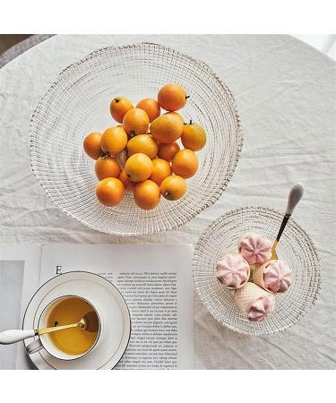 Fruit Basket Fruit Bowl Glass Fruit Plate Dinner Plate Bedroom Living Room Fruit Bowl Home Decor Bowl Kitchen Organizers and Storage (Color : Clear Size : 25.5 * 11.5cm) - Buy Online on GoSupps.com