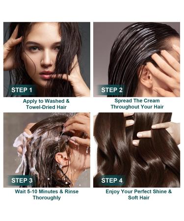 Deep Repair Hair Mask for Damaged Hair - Rosemary Keratin & Collagen | Hydrating & Conditioning 300ml - Buy Online on GoSupps.com