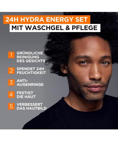 L'Oral Men Expert Gift Set - Hydra Energy Care with Washing Gel & 24h Moisturizer | International Shipping - Buy Online on GoSupps.com