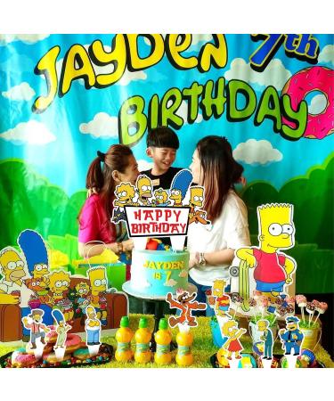 37Pack Cake Decorations Cartoon Party Supplies with 36pcs Cupcake Toppers 1pcs Big Cake Topper for Cartoon Family Birthday Party Supplies - Buy Online on GoSupps.com