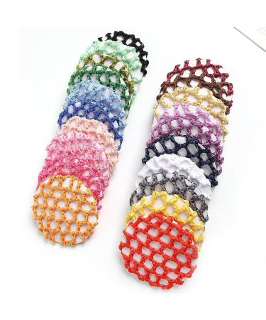 12pcs Women Hair Nets for Bun - Elastic Ballet Dance Bun Cover - Styling Accessories - Buy Online on GoSupps.com