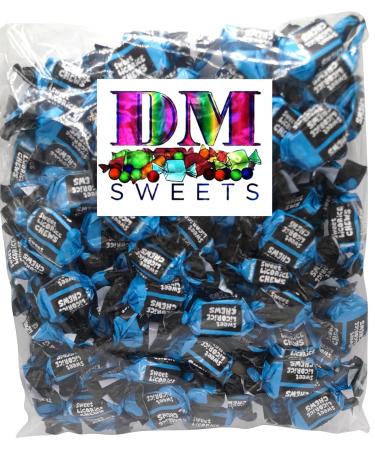 DM Sweets Licorice Toffee - 100 Soft Chewy Pieces | Delicious Indulge in Blue Creamy Treats | International Shipping Available - Buy Online on GoSupps.com