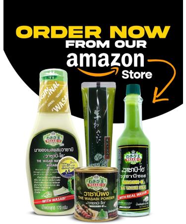 WASABI-O Premium Wasabi Powder 35g - Ideal for Sushi, Salmon, Seafood, and Grilled Meats - Buy Online on GoSupps.com