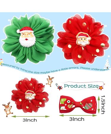 BIPY 10PCS Dog Christmas Collar Bow TiesÂ Xmas Dogs Collar Bowties for Pet Small Medium Cats Kittens Puppy Bow Ties Collar Charms for Xmas Parties Grooming Accessories Christmas 2 bowties+2 flowers - Buy Online on GoSupps.com