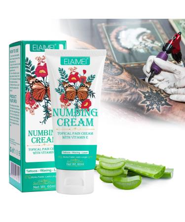 Tattoo Numbing Cream  2.02 oz Tattoo Numbing Cream Before Tattoo  6-8 Hours Maximum Strength Painless Numbing Cream Tattoo