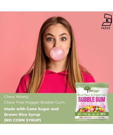 Tree Hugger Bubble Gum - Citrus Berry Flavor, Natural, 12 Pack (2 oz each) - No Artificial Colors - Buy Online on GoSupps.com