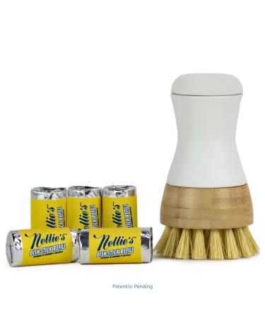 Nellie's Dish Stick + Refills - Eco-Friendly Dish Soap Alternative - Sustainable Cleaning Power - Easy Refills - Ideal for Eco-Conscious Dishes