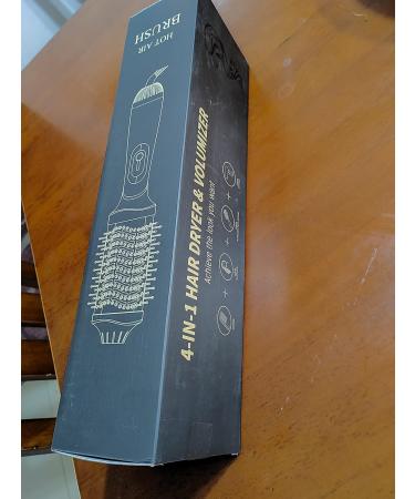 Roewol Nil Hair Dryer Brush | 4-in-1 Compact Styling Tool in Gold - Perfect for International Shipping - Buy Online on GoSupps.com