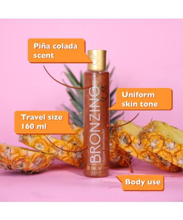 Shop Tanned AF Self Tanner & Snooki Tanning Lotion - Pina Colada | Extra Shining Skin Care with UV Filter & Vitamin E | 100% Sunscreen | Colombian Product - Buy Online on GoSupps.com
