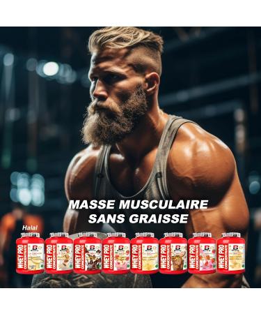Beverly Whey Pro - Concentr de prot ines de lactos rum - 2 kg - 28 g de prot ines par portion - 58 portions - Tonifie et augmente la masse musculaire (2 KG BISCUIT BEURR ) BISCUIT BEURR 2 KG - Buy Online on GoSupps.com