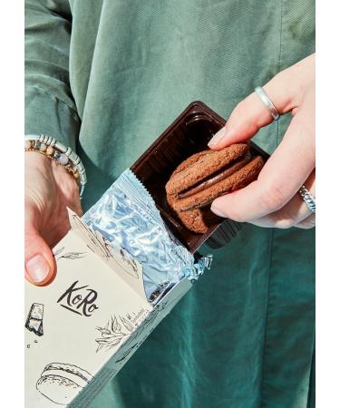 KoRo - Oatmeal cookies with dark chocolate filling 180g - Buy Online on GoSupps.com