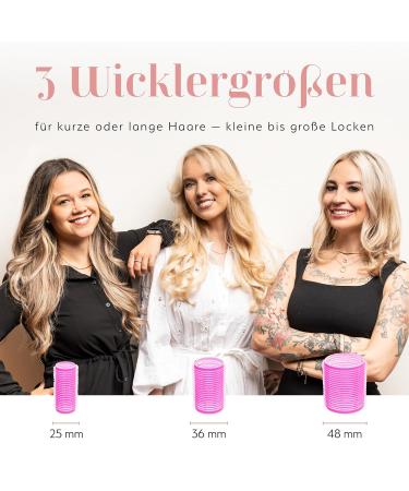 Loui Boucl Locken Wrap Set - 30 Piece Hair Curler Set with Clips | Heat-Free Curls in 3 Sizes (48mm 36mm 25mm) - International Shipping Available - Buy Online on GoSupps.com