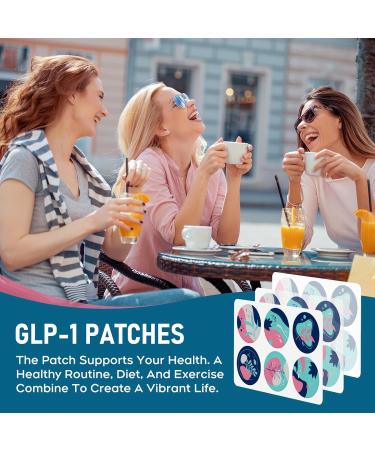 AYOJOY GLP-1 Patches for Women & Men Easy to use GLP-1 Patches 30 Count - Natural Ingredients with Berberine L-Glutamine Cinnamon & Pomegranate Extracts 1 Months Supply in 1 Pack-Blue - Buy Online on GoSupps.com