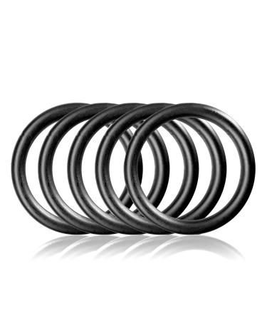 O-Ring made of steel M 5-Set DIY dog leash/dog neck band non-rusting ideal with Paracord 550 welded color: black matt 5 pieces black 25mm inside