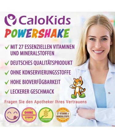  CALOVITAL CaloKids Drinkable Food for children aged 1 to 12 years 27 vitamins minerals and proteins to support growth development - Buy Online on GoSupps.com