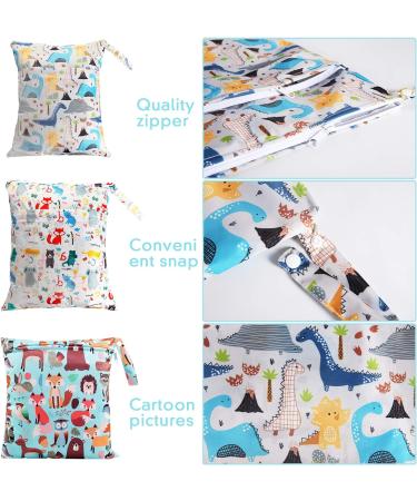 Buy Beyaobn 3-Piece Diaper Bag Set | Reusable Organizer Wetbag with Zipper for Toddler Travel Gym & Beach - Buy Online on GoSupps.com