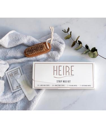 Heirewax Kit de Bandes de Cire | pilation Professionnelle Domicile | Bandes de Cire Flexibles pour une Peau Lisse | Convient pour les Jambes les Bras et le Visage | R sultats de Qualit Salon - Buy Online on GoSupps.com
