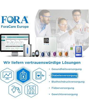 FORA Uric Acid Meter Bundle - 10 Test Strips & Lancing Devices for Accurate Monitoring | International Shipping Available - Buy Online on GoSupps.com