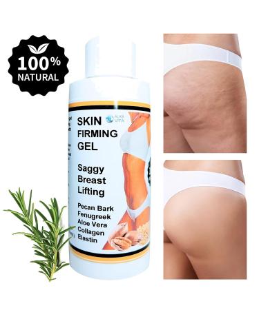 Skin Firming Topical Gel for Saggy Breasts | Elastin & Collagen | Fenugreek & Pecan Bark | Reduce Stretch Marks - Buy Online on GoSupps.com