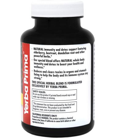 Yerba Prima Detox & Immunity Booster - 90 Capsules for Optimal Health - Buy Online on GoSupps.com