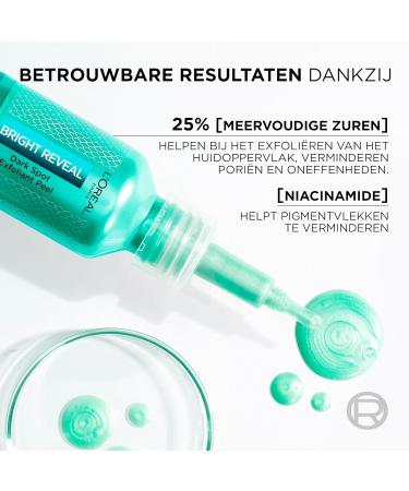 L'Or al Paris LOr al Paris Bright Reveal Exfoliant Peeling Evening effect fast action on all types of pigment spots 25 ml - Buy Online on GoSupps.com