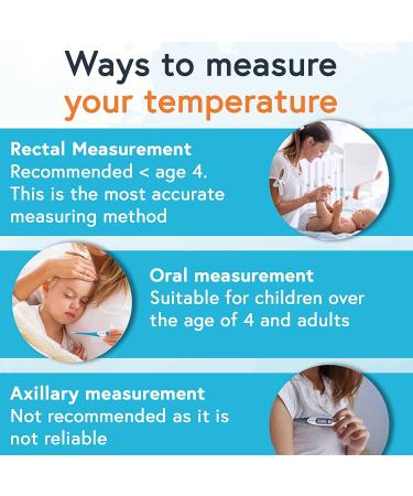 iProven Digital Oral Thermometer for Adults & Kids - Fast, Accurate & Easy to Use - Flexible Tip with Smiley Fever Indicator - Buy Online on GoSupps.com